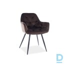 Вишнево-коричневые бархатные стулья с подлокотниками