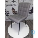 Gray fabric dining room chairs