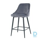 Bar stool Restock Deka gray velvet