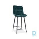 Bar stool Chic 60cm green with velvet finish