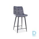 Bar stool Chic 60cm gray with velvet finish