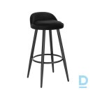 Black velvet bar stools 68cm