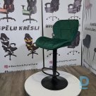 Bāra krēsls regulējams Restock Trina zaļš samta