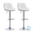 White eco leather bar chairs