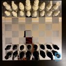 Spoguļa šaha virsma 30 x 30 cm