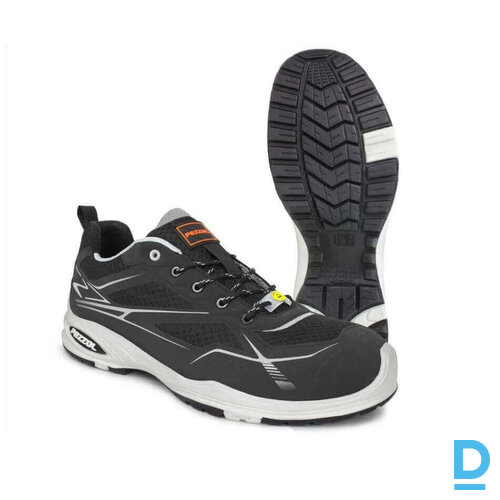 Darba kurpes plata lieste Lima Pezzol S1 Esd A E FO Src Work Shoes Fiberglass Spyder Net Flexisibility Metal Free black white ITALY drošības darba apavi