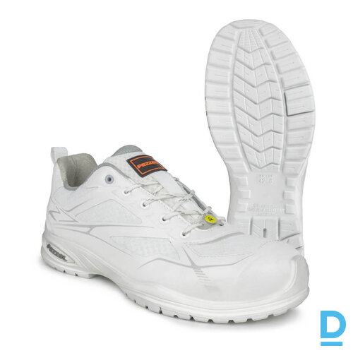 Darba kurpes baltas Sneakers Kyalami Pezzol S1 Esd Src Work Shoes Spyder Net Microtech Overwelding White ITALY drošības darba apavi