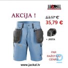 Work shorts with hanging pockets Pro Seven Kings safety workwear shorts Flexi spandex blue high back belt safety workwear