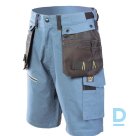 Pro Seven Kings Work Shorts with Hanging Pockets Safety Workwear Flexi Shorts Spandex Blue High Back Belt Safety Workwear
