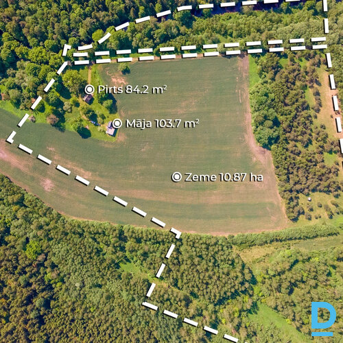 103.7 m² māja, 84.2 m² guļbūve-pirts, 10.87 ha zeme, Dankari, Zalves pagasts, Aizkraukles novads, Latvija. 103.7 m² māja, 84.2 m² guļbūve-pirts, 10.87 ha zeme, Dankari, Zalves pagasts, Aizkraukles novads, Latvija.