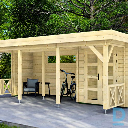 Saliekamā dārza mājiņa/nojume - HS1 (595X400cm)