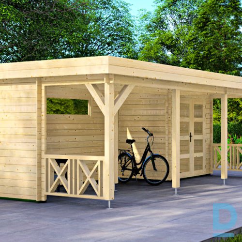 Saliekamā dārza mājiņa/nojume - HS1 (595X400cm)