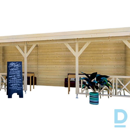 Saliekamā dārza mājiņa/nojume - HS12 (300X750cm)