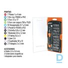 Darba Skrūvgriežu Uzgaļu Komplekts ar 57 Maināmiem Uzgaļiem Tērauda JOY 57 TRUPER Comfort Black Orange SPAIN Rokas Darba Instrumenti