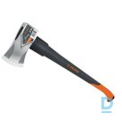 Malkas Skaldīšanas Cirvis HM 4FX TRUPER 1800g Felling Axe Fiberglass Handle Black Orange MEXICO Darba Instrumenti