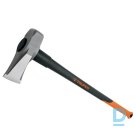 Malkas Skaldīšanas Cirvis ar Stikla Šķiedras Kātu TJR 8FX TRUPER 3600g Felling Axe Fiberglass Handle Black Orange ITALY Darba Instrumenti