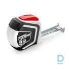 Darba Mērlenta 510-8M OPTIVISION Kapro 8 METERS Work Magnetic Measuring Tape Rollmeter White Black Red Rokas Darba Instrumenti