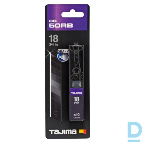 Maiņas Asmeņi Papīra Nažiem CB50RB TAJIMA DORA Razar Black Blades 18 mm Box With 10 Blades Black Rokas Darba Instrumenti Maiņas Asmeņi Papīra Nažiem CB50RB TAJIMA DORA Razar Black Blades 18 mm Box With 10 Blades Black Rokas Darba Instrumenti