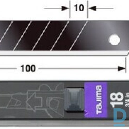 Maiņas Asmeņi Papīra Nažiem CB50RB TAJIMA DORA Razar Black Blades 18 mm Box With 10 Blades Black Rokas Darba Instrumenti Maiņas Asmeņi Papīra Nažiem CB50RB TAJIMA DORA Razar Black Blades 18 mm Box With 10 Blades Black Rokas Darba Instrumenti