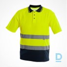 Darba Polo Krekls Hi-Vis DRAGUWIEC SARA Work Polo Shirt Reflective Safety Workwear Yellow Darba Apģērbs Specapģērbs