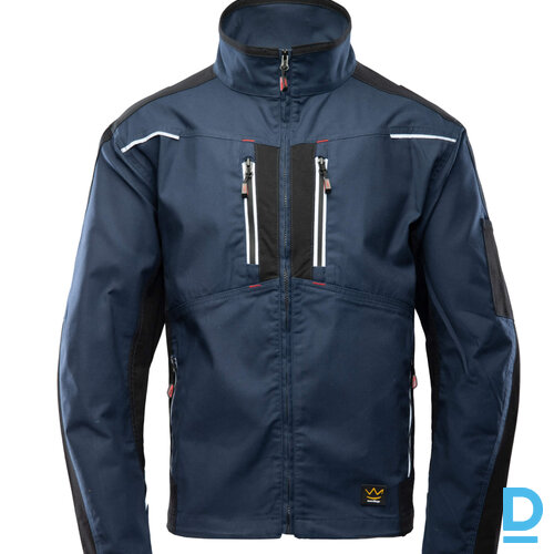 Darba Jaka PRO Seven Kings Flexi Stretch Spandex Velcro Safety Workwear Navy Blue Black Drošības Darba Apģērbs