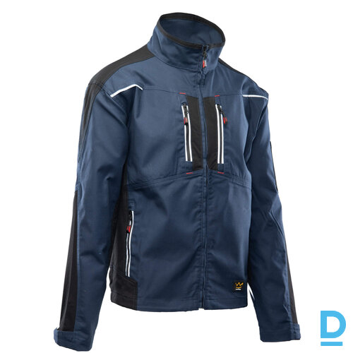 Darba Jaka PRO Seven Kings Flexi Stretch Spandex Velcro Safety Workwear Navy Blue Black Drošības Darba Apģērbs