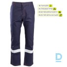 Darba Bikses Metinātājiem Liesmu Drošas Antistatiskas PROFFLAM Work Trousers Safety Workwear Navy Blue Darba Apģērbs Specapģērbs