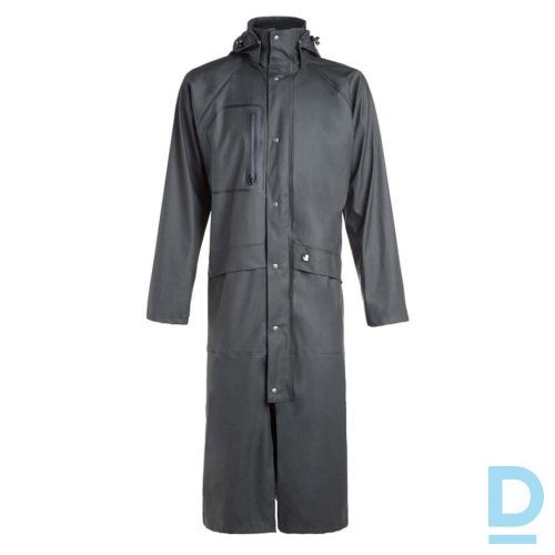 Darba Lietus Mētelis Elastīgs Ūdensdrošs OCTOPUS Nine Worths RainCoat PU PVC Waterproof FlexyDry Unisex Olive FRANCE Drošības Darba Apģērbi