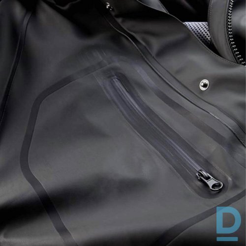 Darba Jaka Pagarināta Lietus Ūdensdroša TUNA Nine Worths FlexyDry Rain Coat Jacket Waterproof Unisex PU PVC Olive FRANCE Darba Apģērbs Specapģērbs