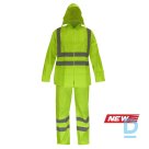 Work Rain Suit Pants Jacket HI-VIS TSK PVC Waterproof Windproof Reflective Yellow Work Clothes Accessories