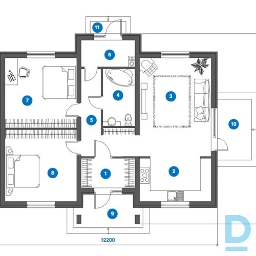 Pārdod māju Banga 104, 102m²