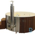 Fiberglass tub with integrated oven (diameter 1.8 m / 2 m)