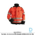 Рабочая куртка HI-VIS GROLLS Рабочая куртка Bjornlader Водоотталкивающая оранжевая, черная ШВЕЦИЯ Защитная спецодежда Специальная одежда