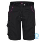 Women's Work Shorts Multi-Pocket JOHANNA Nine Worths Flexi D Moov Belt Water Repellent Purple Black FRANCE Work Wear