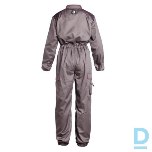 Darba Kombinezons Sievietēm ALICE Nine Worths Work Overalls Multipocket Water Repellent Grey Fuchsia FRANCE Drošības Darba Apģērbs