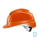 Work Helmet Safety Helmet PHEOS B WR Uvex 6 Point Textile Harness Euroslot Plastic Orange Work Clothing Accessory