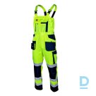 Рабочий комбинезон HI-VIS FLASH LINE Artmas Светоотражающий черный Оксфорд с эластичным поясом Желтый Черный Защитная рабочая одежда