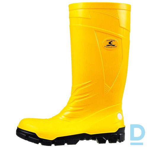 Darba Gumijas Zābaki RONCO CRAFTLAND S5 SRC PVC Boot Wellington ATF Ultra Fresh Yellow GERMANY Drošības Darba Apavi