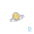 For sale Graff Icon Oval Yellow and White Diamond Engagement Ring