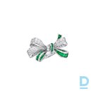 For sale Graff Tilda&#39;s Bow Double Knot Emerald and Diamond Ring