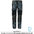 Darba Bikses GEMINI CAMO Sir 4 Ways Bi Stretch Elastane Reflective Dobby Reinforcements Ripstop Camouflage ITALY Drošības Darba Apģērbi