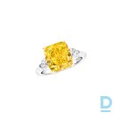 For sale Graff Cushion Cut Yellow Diamond High Jewellery Ring