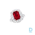 For sale Graff Emerald Cut Ruby High Jewellery Ring