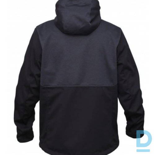 Darba Jakas Softshell Ūdensizturīgas TEXOR KJ Membrane TPU Waterproof Reflective Black Grey Drošības Darba Apģērbi Darba Jakas Softshell Ūdensizturīgas TEXOR KJ Membrane TPU Waterproof Reflective Black Grey Drošības Darba Apģērbi