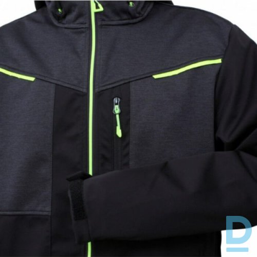 Darba Jakas Softshell Ūdensizturīgas TEXOR KJ Membrane TPU Waterproof Reflective Black Grey Drošības Darba Apģērbi Darba Jakas Softshell Ūdensizturīgas TEXOR KJ Membrane TPU Waterproof Reflective Black Grey Drošības Darba Apģērbi