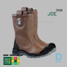 Work Boots Leather JOE Nine Worths S3 ESD SRC PU Rubber Antistatic Water Repellency Brown Black FRANCE Safety Work Shoes