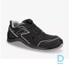 Work Shoes Leather Quick Release Sneakers FLOW Safety Jogger S3 ESD SRC PU 3D Mesh Twist Lock System Metal Free Black Gray BELGIUM Work Safety Shoes