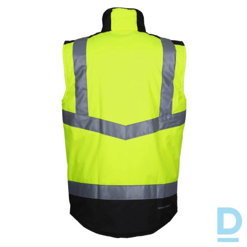 Darba Vestes Divpusēja HI-VIS WILEY Nine Worths Oxford Tech Water Repellent Reflective Neon Yellow FRANCE Drošības Darba Aizsargapģērbi Darba Vestes Divpusēja HI-VIS WILEY Nine Worths Oxford Tech Water Repellent Reflective Neon Yellow FRANCE Drošības Darba Aizsargapģērbi