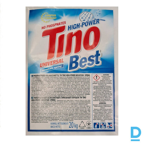 Veļas Pulveris Universāls TINO BEST Mountain Spring Universal High Power 20 kg Iepakojumā