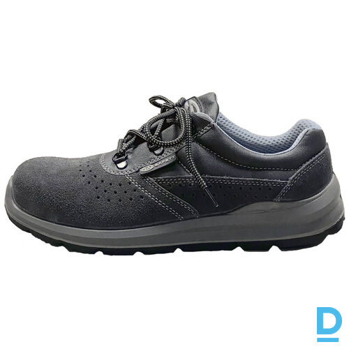 Darba Kurpes Zamšādas AIRFOBIA LOW SIR S1P SRC PU EVA Soft Dry Plus Antistatic Breathable Grey ITALY Drošības Darba Apavi